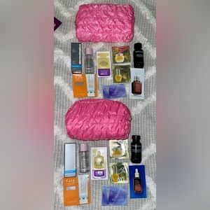 2x Ulta beauty skincare bags including samples